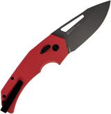 SOG Prohen XR Lock Knife - Compact EDC Folding Knife With D2 Tool Steel Blade And Red G10 Handle by SOG