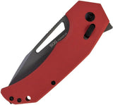 SOG Prohen XR Lock Knife - Compact EDC Folding Knife With D2 Tool Steel Blade And Red G10 Handle by SOG