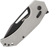 SOG Prohen XR Lock Knife - D2 Tool Steel Drop Point Blade With TiNi Coating And Gray G10 Handle For EDC Enthusiasts by SOG