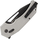 SOG Prohen XR Lock Knife - D2 Tool Steel Drop Point Blade With TiNi Coating And Gray G10 Handle For EDC Enthusiasts by SOG