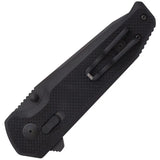 SOG Vision XR Lock Blackout Knife - Compact Tactical EDC With CTS XHP Tanto Blade For Everyday Readiness by SOG