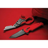 SOG Vision XR Lock Folding Knife - Red G10 Handle With CTS XHP Tanto Blade And XR Lock For EDC by SOG