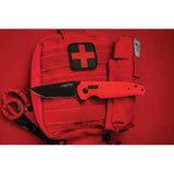 SOG Vision XR Lock Folding Knife - Red G10 Handle With CTS XHP Tanto Blade And XR Lock For EDC by SOG