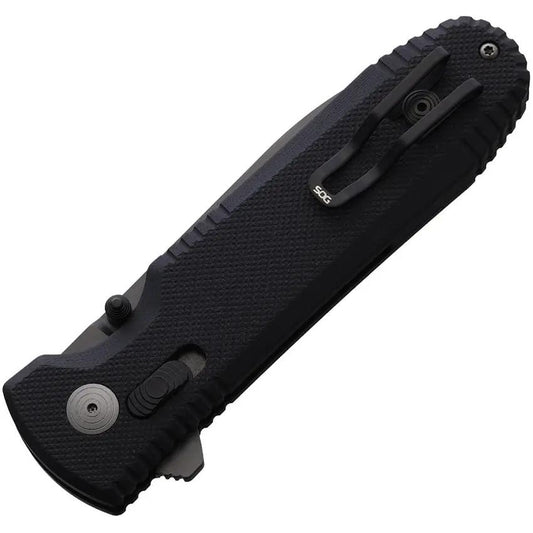 SOG Pentagon XR Lock LTE Black - CTS-XHP Spear Point Blade With G10 Handle For Everyday Carry by Sog