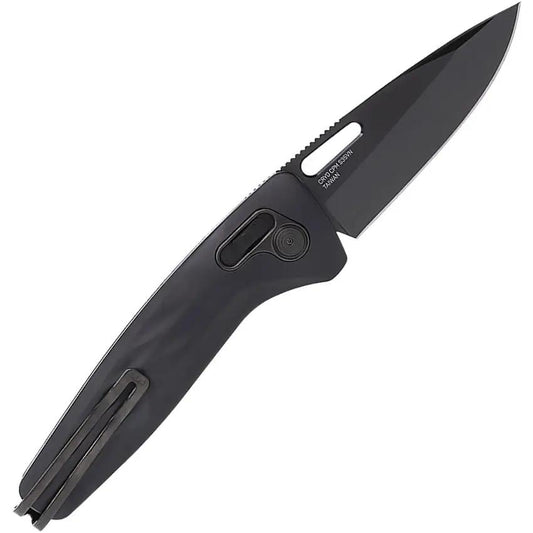 SOG One-Zero XR Lock Knife - Black TiNi CPM S35VN High-Performance Blade For EDC Enthusiasts by Sog