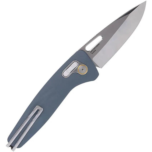 SOG One-Zero XR Lock Knife - Premium CPM S35VN Blade With Smoke Gray Aluminum Handle For EDC by Sog