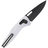 SOG One Zero XR Lock Knife - CPM S35VN Blade With TiNi Coated White Aluminum Handle For EDC by Sog