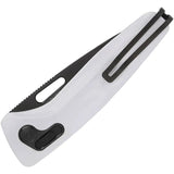 SOG One Zero XR Lock Knife - CPM S35VN Blade With TiNi Coated White Aluminum Handle For EDC by Sog