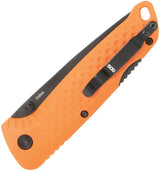 SOG Adventure Lockback Knife - Bright Orange Glass Filled Nylon Handle With 3 Inch Blade For EDC Enthusiasts by SOG