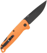 SOG Adventure Lockback Knife - Bright Orange Glass Filled Nylon Handle With 3 Inch Blade For EDC Enthusiasts by SOG