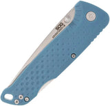 SOG Adventure Lockback Knife Blue Handle - 3 Inch Satin Blade For Everyday Carry And Outdoor Use by SOG