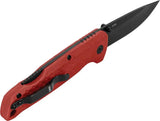 SOG Adventurer Lockback Knife - Red GFN Handle For Rugged EDC, 3 Inch Drop Point Blade by SOG