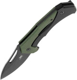 SOG Bulwark Framelock OD Micarta Folding Knife - 3-Inch D2 Blade for EDC and Outdoor Use by SOG