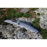 SOG Escape FL Linerlock Knife - Compact EDC Wharncliffe Blade Bead Blast Finish Stainless Handle by SOG