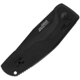 SOG Auto Knife Tac AU XR Auto Opening Lock Black TiNi D2 Blade EDC Tactical For Professionals - Fast One-Hand Deployment by SOG