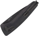 SOG Auto One-Zero XR Lock Knife - Quick Deploy EDC Tool With 3in CPM S35VN Blade In Black TiNi Finish by SOG