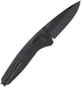 SOG Auto One-Zero XR Lock Knife - Quick Deploy EDC Tool With 3in CPM S35VN Blade In Black TiNi Finish by SOG
