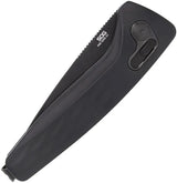 SOG Auto One-Zero XR Lock Knife - Quick Deploy EDC Tool With 3in CPM S35VN Blade In Black TiNi Finish by SOG