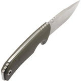 SOG Tellus FX Fixed Blade Knife - OD Green Durable 440 Stainless Full Tang With 4.25 Inch Blade And Textured GRN Handle by Sog