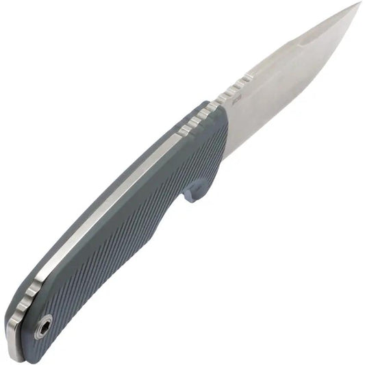SOG Tellus FX Fixed Blade Knife - Rugged Outdoor And EDC Ready, Full Tang 4.25-Inch Blade, Wolf Gray GRN Handle by Sog