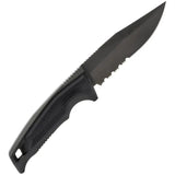 SOG Recondo FX Tactical Knife - Black TiNi Coated 440C Blade With Partially Serrated Edge And MOLLE Sheath by Sog