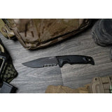 SOG Recondo FX Tactical Knife - Black TiNi Coated 440C Blade With Partially Serrated Edge And MOLLE Sheath by Sog