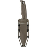 SOG Recondo FX Fixed Blade Knife - Tactical 4.63 Inch Serrated Blade With TiNi Coating FDE Handle And MOLLE Sheath by Sog