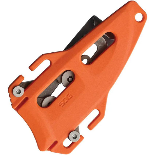 SOG Ether FX Fixed Blade Knife - 3.25 Inch S35VN Drop Point Blade With Bright Orange G10 Handle For Outdoor Enthusiasts by Sog