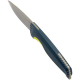 SOG Aegis Fx Knife Indigo Yellow - High Visibility Fixed Blade With Indigo Overmold Grip And MOLLE Sheath by Sog