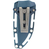 SOG Aegis Fx Knife Indigo Yellow - High Visibility Fixed Blade With Indigo Overmold Grip And MOLLE Sheath by Sog