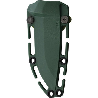 SOG Aegis FX Fixed Blade Knife Forest Green Rubber Overmold - Rugged Outdoor Tactical Utility by Sog