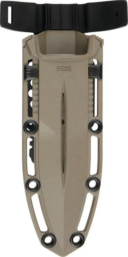 SOG Pentagon FX Tactical Knife - Full Tang S35VN TiNi Blade G10 Handle Ambidextrous MOLLE Sheath by SOG