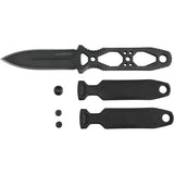 SOG Pentagon FX Covert Tactical Knife - 3.5in TiNi S35VN Blade With Black G10 Full Tang Ambidextrous MOLLE Sheath by SOG