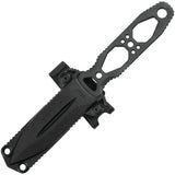 SOG Pentagon FX Covert Tactical Knife - 3.5in TiNi S35VN Blade With Black G10 Full Tang Ambidextrous MOLLE Sheath by SOG