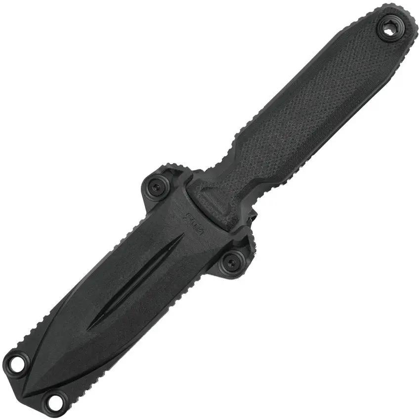 SOG Pentagon FX Covert Tactical Knife - 3.5in TiNi S35VN Blade With Black G10 Full Tang Ambidextrous MOLLE Sheath by SOG