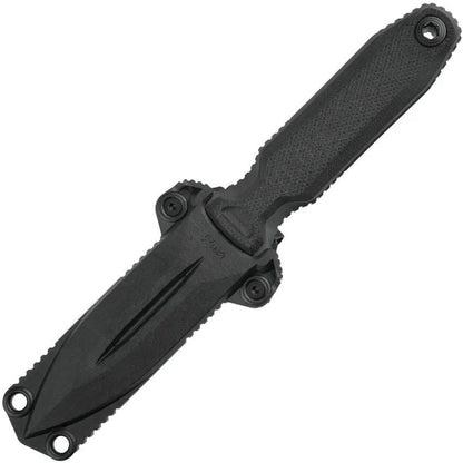 SOG Pentagon FX Covert Tactical Knife - 3.5in TiNi S35VN Blade With Black G10 Full Tang Ambidextrous MOLLE Sheath by SOG