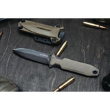 SOG Pentagon FX Covert Knife - 3.5in S35VN TiNi Blade G10 Handle Ambidextrous Mount For MOLLE Sheath by SOG