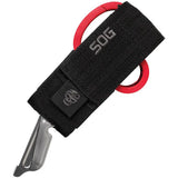 SOG Parashears Multi Tool Red Handle With Scissors 5.13in Closed - All In One Cutting And Measuring Tool For Pros by SOG