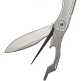 SOG Snippet Multi Tool 4.5 Inch EDC Compact Tool - Scissors Bottle Opener Tweezers File Screwdriver by SOG