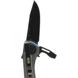 SOG Flash MT Multi Tool Cyan Assisted Opening One Handed Deployment With Wire Cutter And Magnetic Bit Holder For EDC by Sog