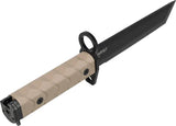 SOG BAR15T Combat Knife - AUS-8 Blade, G10 Handle, FDE Finish, Kydex Sheath for Tactical Enthusiasts by SOG