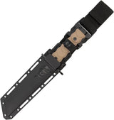 SOG BAR15T Combat Knife - AUS-8 Blade, G10 Handle, FDE Finish, Kydex Sheath for Tactical Enthusiasts by SOG