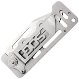 SOG Cashcard EZ1-CP Slim Wallet Sized Pocket Knife With Money Clip Steel Handle EDC - Compact Everyday Carry Tool by SOG