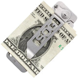 SOG Cashcard EZ1-CP Slim Wallet Sized Pocket Knife With Money Clip Steel Handle EDC - Compact Everyday Carry Tool by SOG