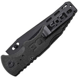 SOG Salute Mini Black Oxide Lockback Knife - Compact Everyday Carry With G10 Handle by SOG