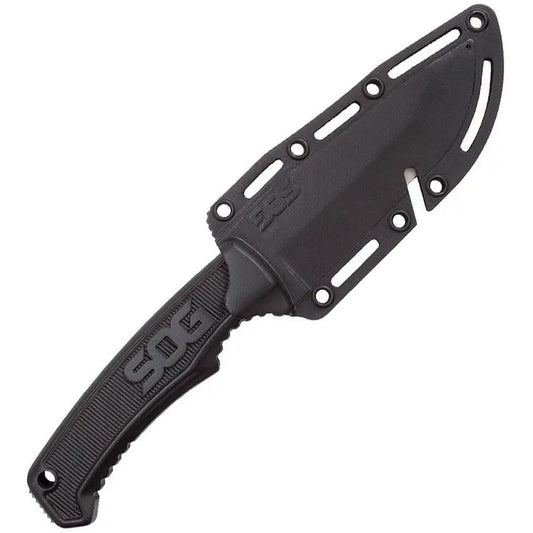 SOG Field Knife FK1001-CP - Full Tang Outdoor Survival Knife With Glass Breaker For Emergencies by SOG