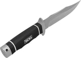 SOG Tech Bowie Knife AUS8 Stonewashed 11in Blade - Rugged Outdoor Knife With Black Kraton Handle And Kydex Sheath by SOG