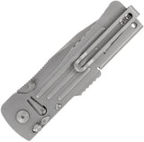 SOG Slim Jim 2.0 Lockback Assisted Opening EDC Knife Satin AUS 8 Clip Point Blade - Bead Blast Finish For EDC by SOG