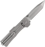 SOG Slim Jim 2.0 Lockback Assisted Opening EDC Knife Satin AUS 8 Clip Point Blade - Bead Blast Finish For EDC by SOG