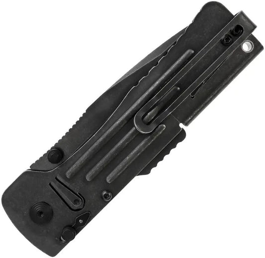 SOG Slim Jim 2.0 Lockback Assisted Opening EDC Knife - AUS-8 Blade With Black Stonewash Finish by SOG